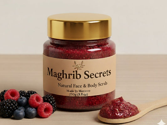 Natural Face & Body scrub - Berries